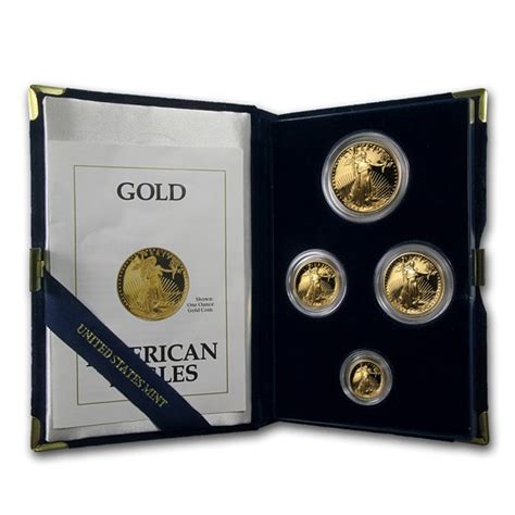 Buy 1991 4 Coin Proof American Gold Eagle Set Wbox And Coa Apmex