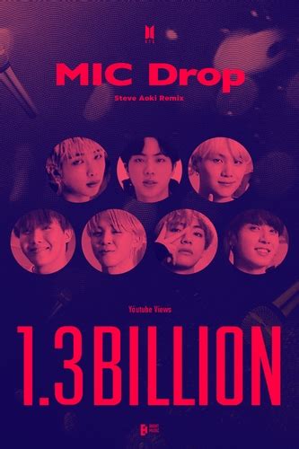 El vídeo musical de MIC Drop de BTS supera los 1 300 millones de