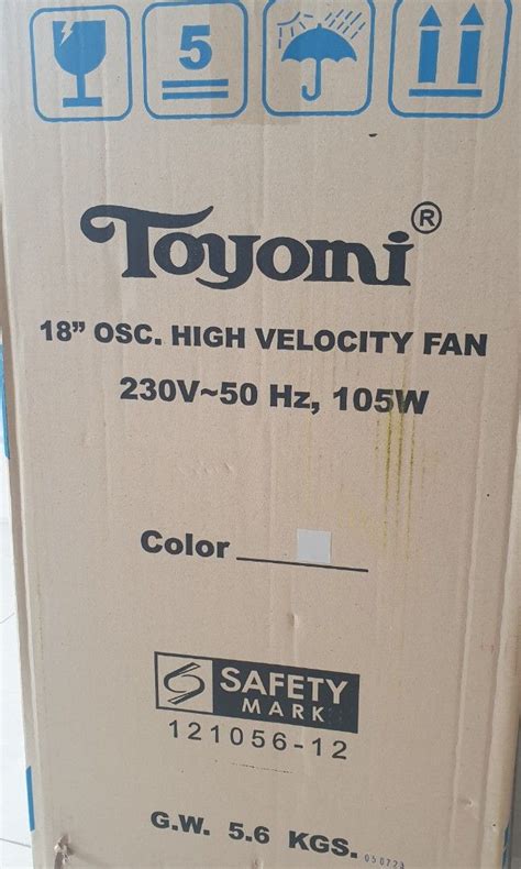 Toyomi Inch High Velocity Fan Model Pof S Furniture Home