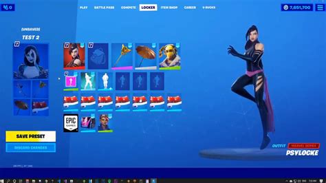 New Psylocke Skin And New Emote In Game Fortnite Battle Royale