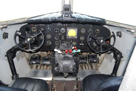 -Cockpit of a Douglas DC-3 aircraft( Douglas DC-3 cockpit, n.d) | Download Scientific Diagram