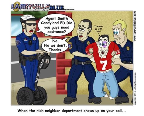 Larryville Blue Police Comic Candyland