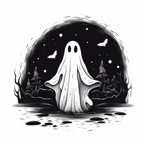 Premium Photo Halloween Ghost Drawing For Teachers