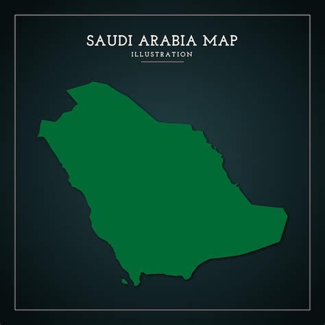 Premium Vector Saudi Arabia Map Flag Vector Illustration