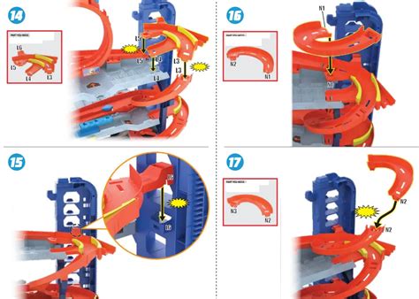 Hot Wheels Hkx48 4b70g2 City Ultimate Garage Playset Instructions