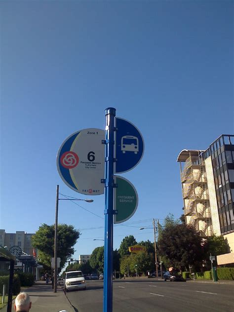 Trimet Bus Stop Sign Taken For Use As A Stock Photo For Flickr