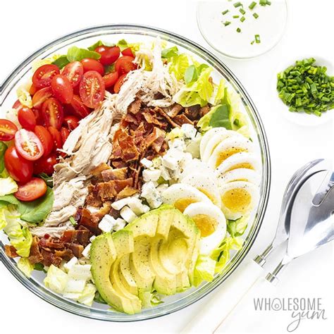 Healthy Keto Cobb Salad Recipe Wholesome Yum