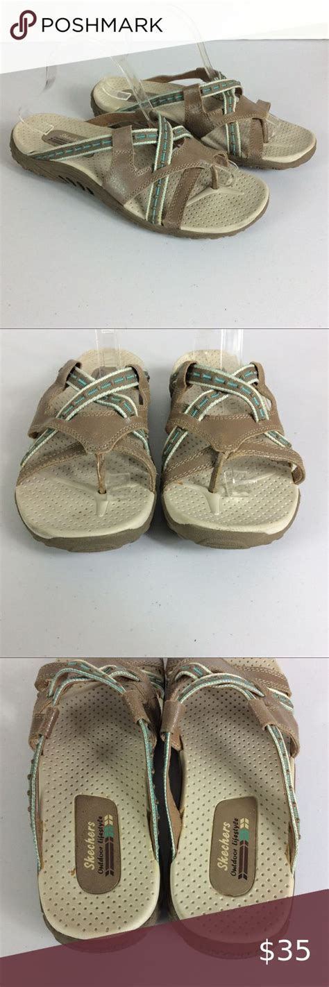 Skechers Taupe Reggae Soundstage Sandals Sz 10