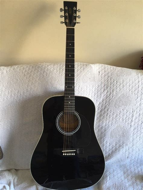 Black Acoustic Hudson Guitar New Strings In Plymouth Devon Gumtree