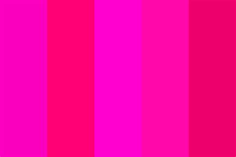 Hot Pink Color Palette with Vibrant Shades