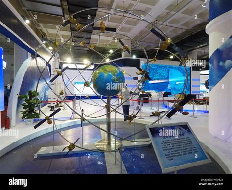 A Model Of Chinas Beidou Satellite Navigation System Is On Display During The 20th China