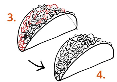 How To Draw A Taco Design School