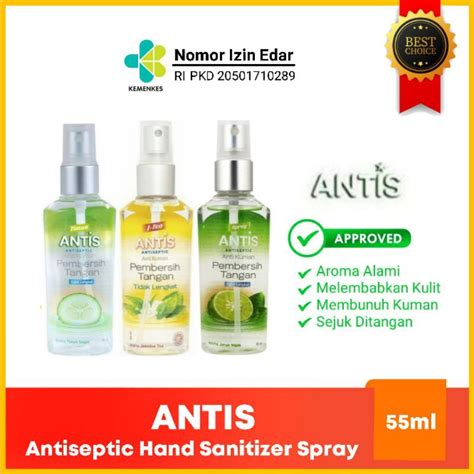 Jual Antis Hand Sanitizer Spray Ml Antiseptik Cair Original Jeruk