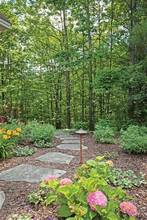 Woods Backyard Ideas Backyard Wooded Landscaping Landscaping On A