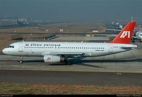 Aircraft Photo Of Vt Eyk Airbus A Indian Airlines