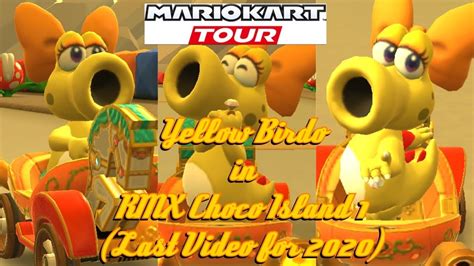 Mario Kart Tour Yellow Birdo In Rmx Choco Island 1 Last Video For 2020 Youtube