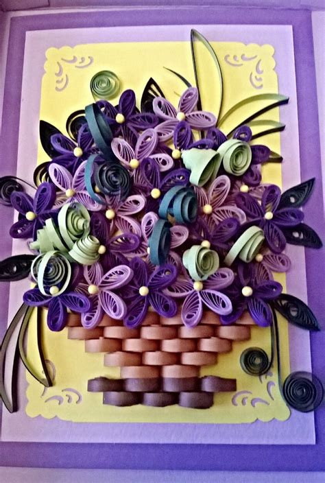 Quilled Mother Day Card Quilled Birthday Card Quilling Card Etsy