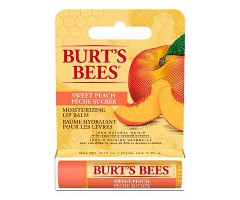 Baume hydratant pour les lèvres pêche sucrée 4 25 g Burt s Bees