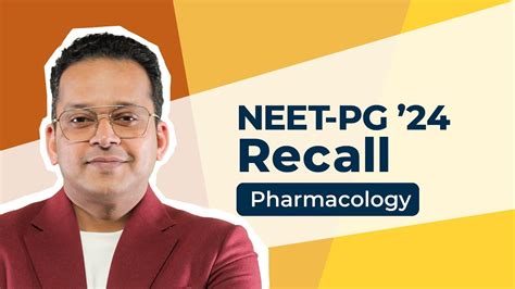 Exam Recall Series Neet Pg Pharmacology Youtube