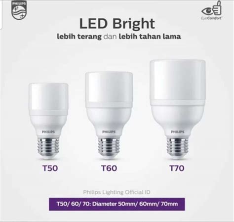 Jual Lampu Philips Led Bright 20w Watt Putih 6500k E27 Bulb 20 W Watt