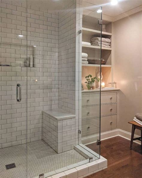 Subway Tile Niche In Walk In Shower Soul Lane