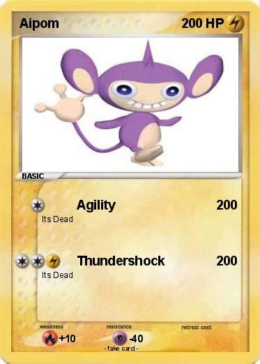 Pokémon Aipom 68 68 - Agility - My Pokemon Card