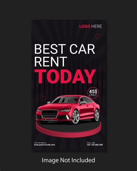 Premium Vector Vector Best Car Rent Instagram Story Ad Social Media