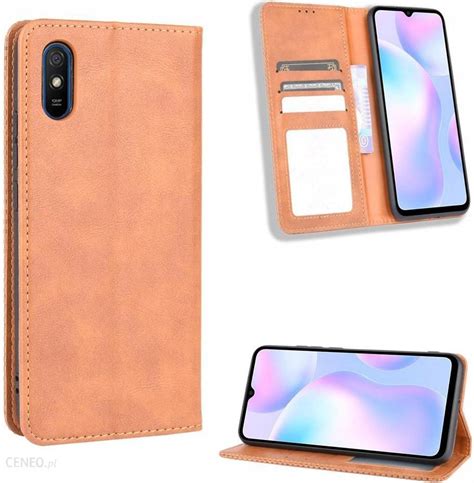 Sprawa Dla Xiaomi Redmi 9A Zamknięcie Magnetyczne Skóra Pu Portfel