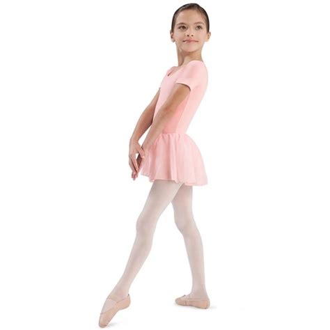 Bloch Tiffany A Cotton Leotard With Short Sleeves And A Skirt