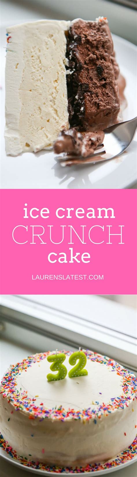 Homemade Ice Cream Crunch Cake Video Lauren S Latest Recipe