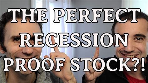 The Perfect Recession Proof Stock 3 Dividend Yield And 13 Dividend