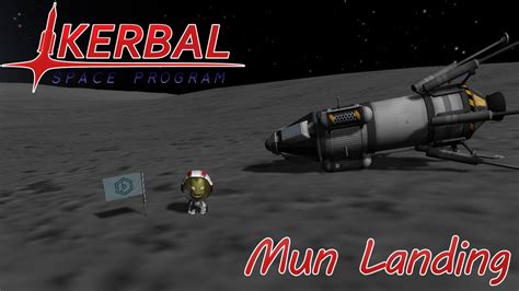 Kerbal Space Program Career Mode 1 Mun Landing YouTube