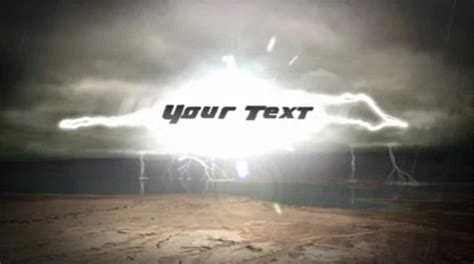 Lightning Text After Effects Templates Projects Pond