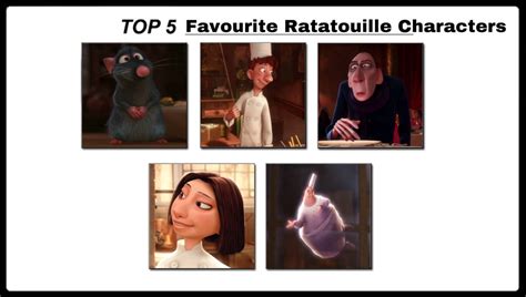 Top 5 Favourite Ratatouille Characters by GeoNonnyJenny on DeviantArt