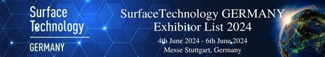 SurfaceTechnology GERMANY Exhibitor List Buy At 200