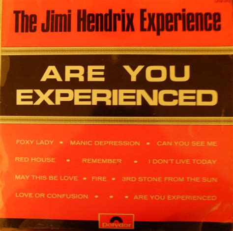 The Jimi Hendrix Experience Are You Experienced 1967 Vinyl Discogs