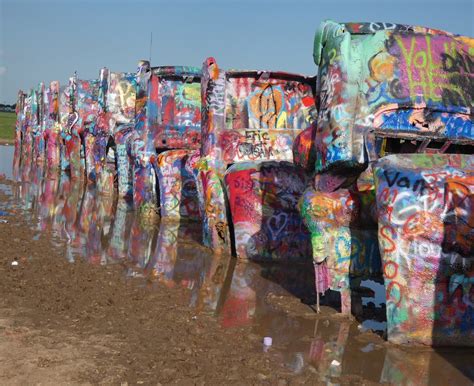 Cadillac Ranch You Are Viewing 10 Half Buried Cadillacs Fr Flickr