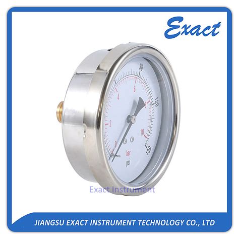 Back Pressure Gauge Bayonet Pressure Gauge Pump Gauge China Glycerine