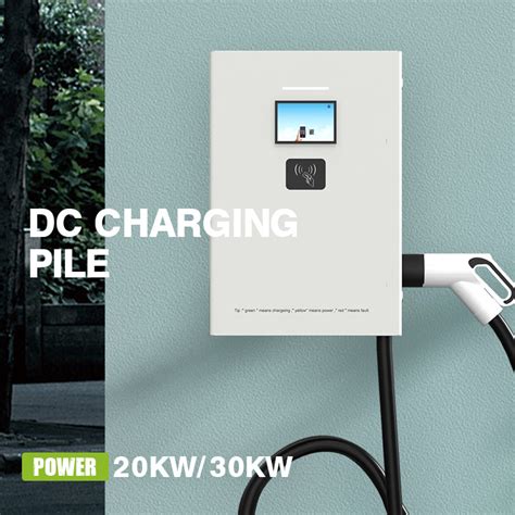 Dc Charging Station Kw Wall Mounted Type Ev Charger Electric Vehicle