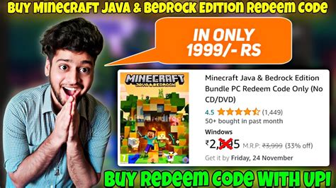 How To Buy Minecraft Java Bedrock Edition With Redeem Code How To