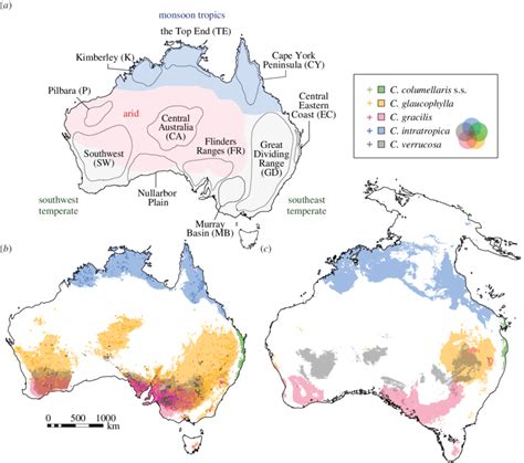 A The Climate Zones Of Australia With The Biogeographic Regions