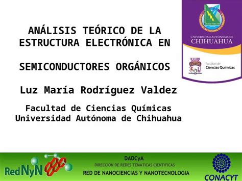 PPT ANÁLISIS TEÓRICO DE LA ESTRUCTURA ELECTRÓNICA EN SEMICONDUCTORES