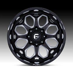 Fuel Scepter Fc Be Gloss Black Milled Custom Truck Wheels Scepter