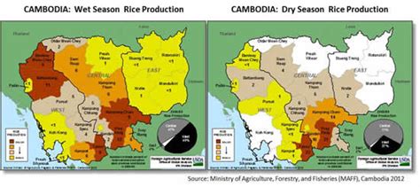 Map Of Cambodia Farming