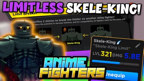 Making Secret Skele King LIMITLESS ITS SO POWERFUL Anime Fighters