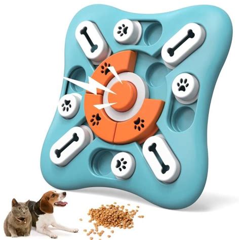 Hunde Puzzle Spielzeug Quietschendes Leckerli Spender Hunde