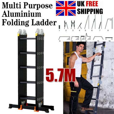 M Aluminium Folding Ladder Multi Purpose In Combination Ladder