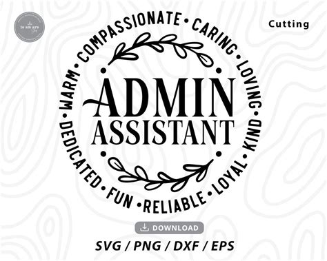 Admin Assistant Svgsecretary Svgschool Secretary Etsy Australia