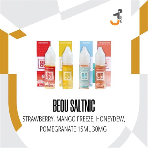 Jual BEQU SALTNIC SERIES 15ML 30MG BY PODA X FVS X RAY VAPOR E LIQUID