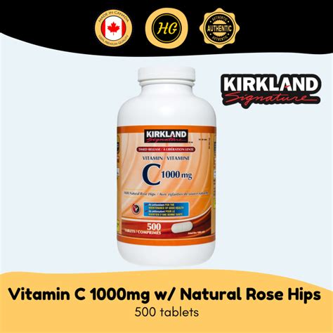 Kirkland Signature Vitamin C With Natural Rose Hips Mg Timed